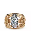 Original Vintage 14K Rose Gold Zircon Ring Vintage craft vrc057r